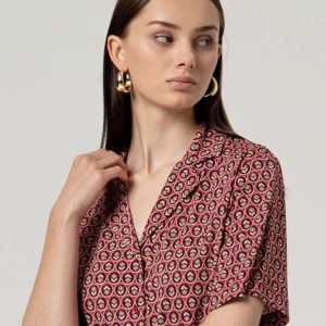 Chemise manches 3/4 Terre cuite
