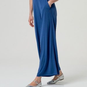 Pantalon large Bleu