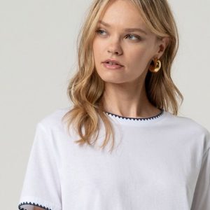 T-shirt à manches courtes Blanc