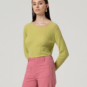 Pantalon à jambes larges Rose